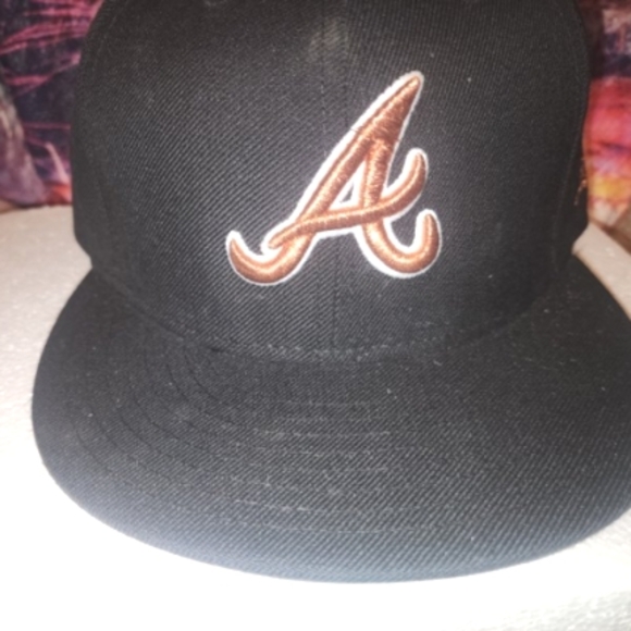 ✨✨Oakland A's New Era 59Fifty Fitted Hat, 7 3/8", Black with Bronze✨✨ - Picture 1 of 5